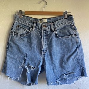 Vintage GAP Cutoff Shorts From Light Wash Flare Jeans Size 8 Regular Made in USA
